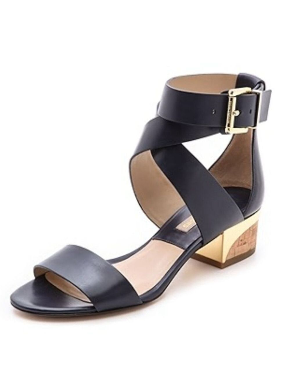 Michael Kors Tulia Black Heel Sandals Size 40